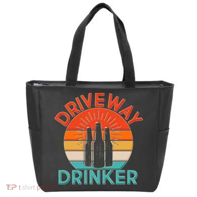 Driveway Drinker Retro Tote Bag