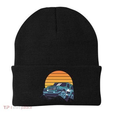 Driving In Sunset Retro Beanie