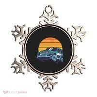 Driving In Sunset Retro Ornament thumb 0