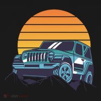 Driving In Sunset Retro Tote Bag thumb 4