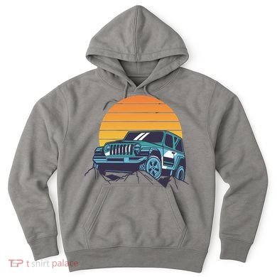 Driving In Sunset Retro Hoodie