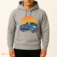 Driving In Sunset Retro Hoodie thumb 2