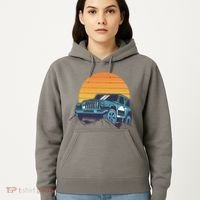 Driving In Sunset Retro Hoodie thumb 5
