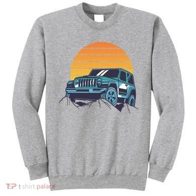 Driving In Sunset Retro Sweatshirt
