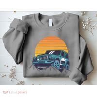 Driving In Sunset Retro Sweatshirt thumb 2