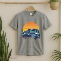 Driving In Sunset Retro T-Shirt thumb 2