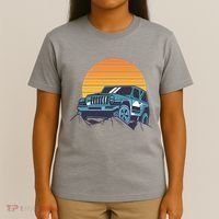 Driving In Sunset Retro T-Shirt thumb 4