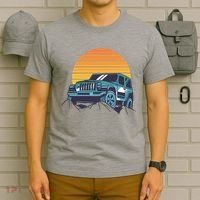 Driving In Sunset Retro T-Shirt thumb 6