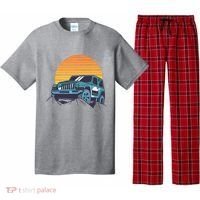 Driving In Sunset Retro Pajama Set thumb 0