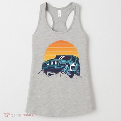 Driving In Sunset Retro Women's Tank Top