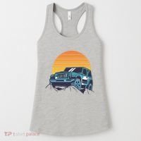 Driving In Sunset Retro Women's Tank Top thumb 0