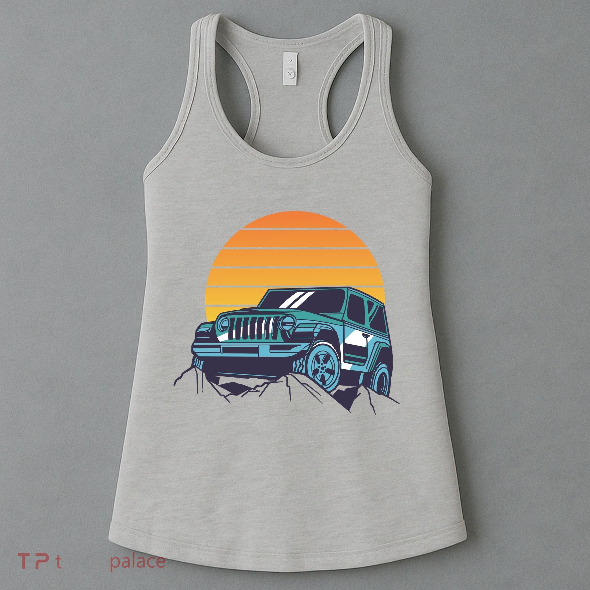 Driving In Sunset Retro Women's Tank Top