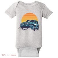 Driving In Sunset Retro Baby Bodysuit thumb 0