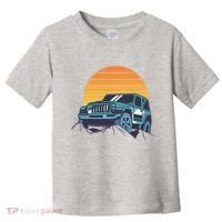 Driving In Sunset Retro Toddler T-Shirt thumb 0