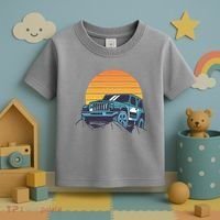 Driving In Sunset Retro Toddler T-Shirt thumb 3