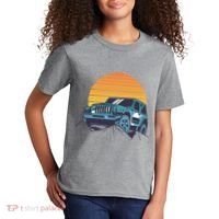 Driving In Sunset Retro Kids T-Shirt thumb 2