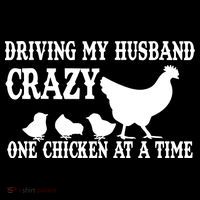 Driving My Husband Crazy One Chicken At A Time Ornament thumb 1