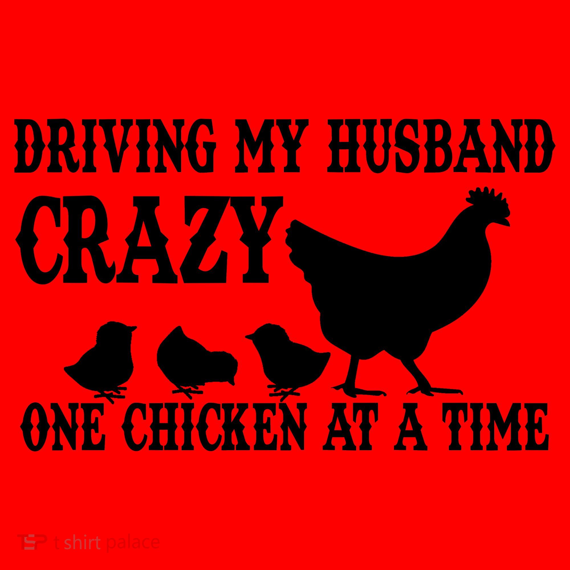 Driving My Husband Crazy One Chicken At A Time Santa Hat