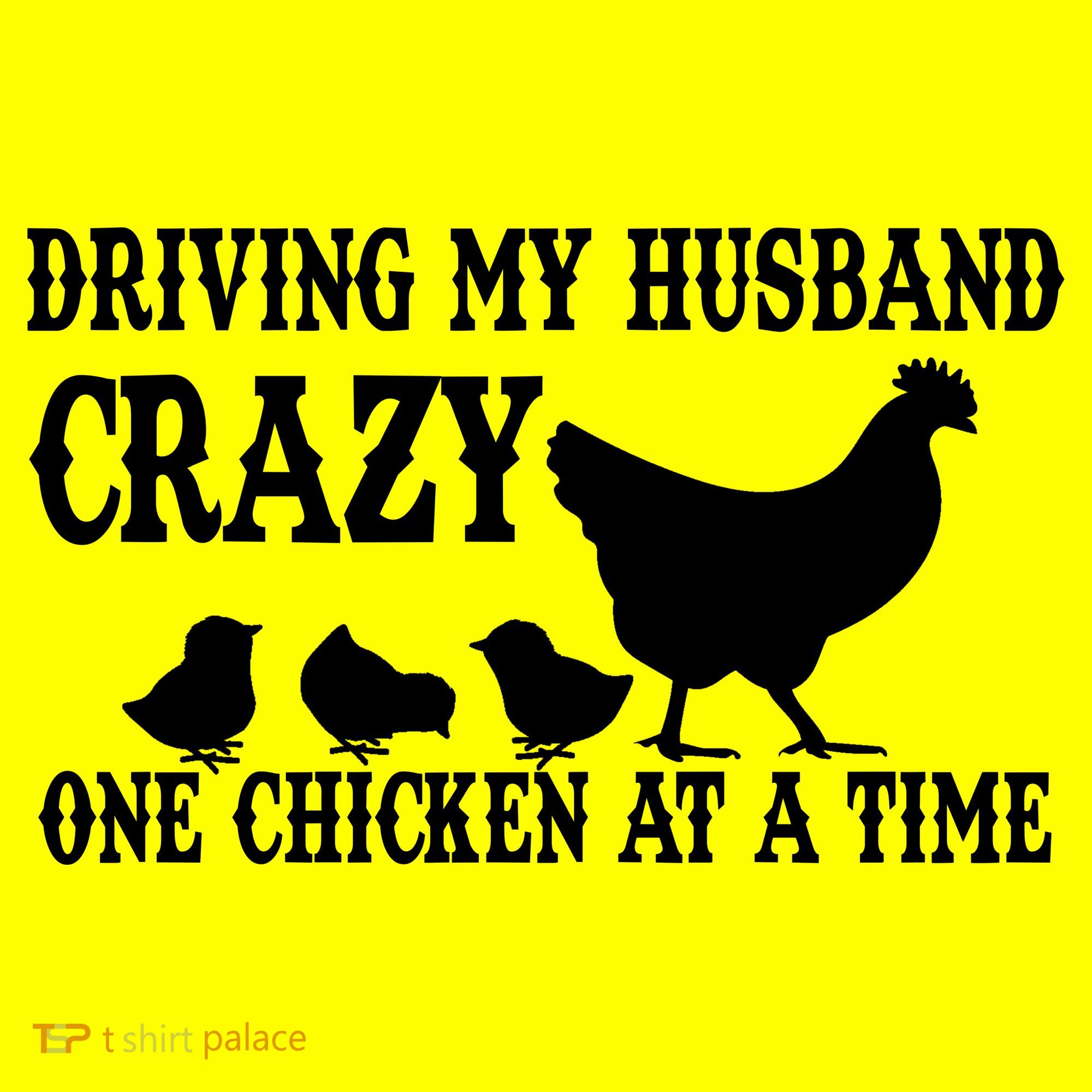 Driving My Husband Crazy One Chicken At A Time Kids Long Sleeve Shirt