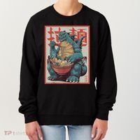 Dinosaur Ramen Japanese Art Graphic Kawaii Monster Anime Women's Sweatshirt thumb 0