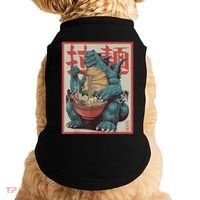 Dinosaur Ramen Japanese Art Graphic Kawaii Monster Anime Doggie Tank thumb 0