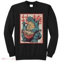 Dinosaur Ramen Japanese Art Graphic Kawaii Monster Anime Sweatshirt thumb 0