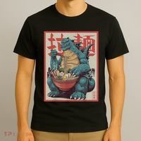 Dinosaur Ramen Japanese Art Graphic Kawaii Monster Anime T-Shirt thumb 3