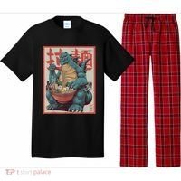Dinosaur Ramen Japanese Art Graphic Kawaii Monster Anime Pajama Set thumb 0