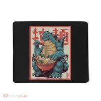 Dinosaur Ramen Japanese Art Graphic Kawaii Monster Anime Mousepad thumb 0