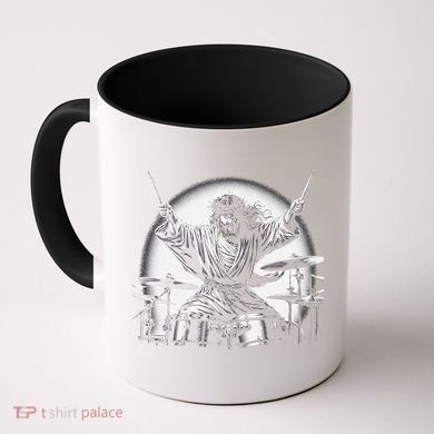Drummer Rock Jesus Drumming Coffee Mug