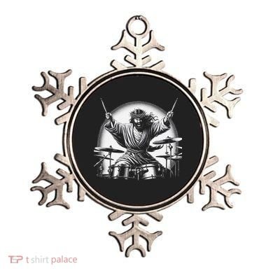 Drummer Rock Jesus Drumming Ornament