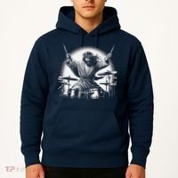 Drummer Rock Jesus Drumming Hoodie thumb 2