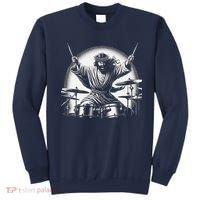 Drummer Rock Jesus Drumming Sweatshirt thumb 0