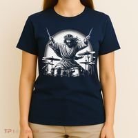 Drummer Rock Jesus Drumming T-Shirt thumb 4