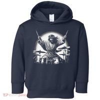 Drummer Rock Jesus Drumming Toddler Hoodie thumb 0
