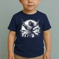 Drummer Rock Jesus Drumming Toddler T-Shirt thumb 2