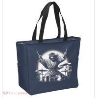 Drummer Rock Jesus Drumming Tote Bag thumb 2