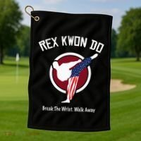 Dynamite Rex Kwon Do Break The Wrist. Walk Away Golf Towel thumb 1