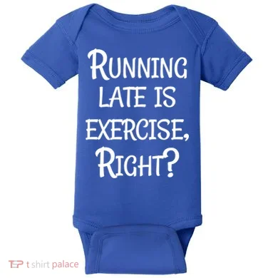 Does Running Late Count As Exercise Gift Baby Bodysuit