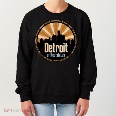 Detroit Record Label Skyline Symbol Women's Sweatshirt