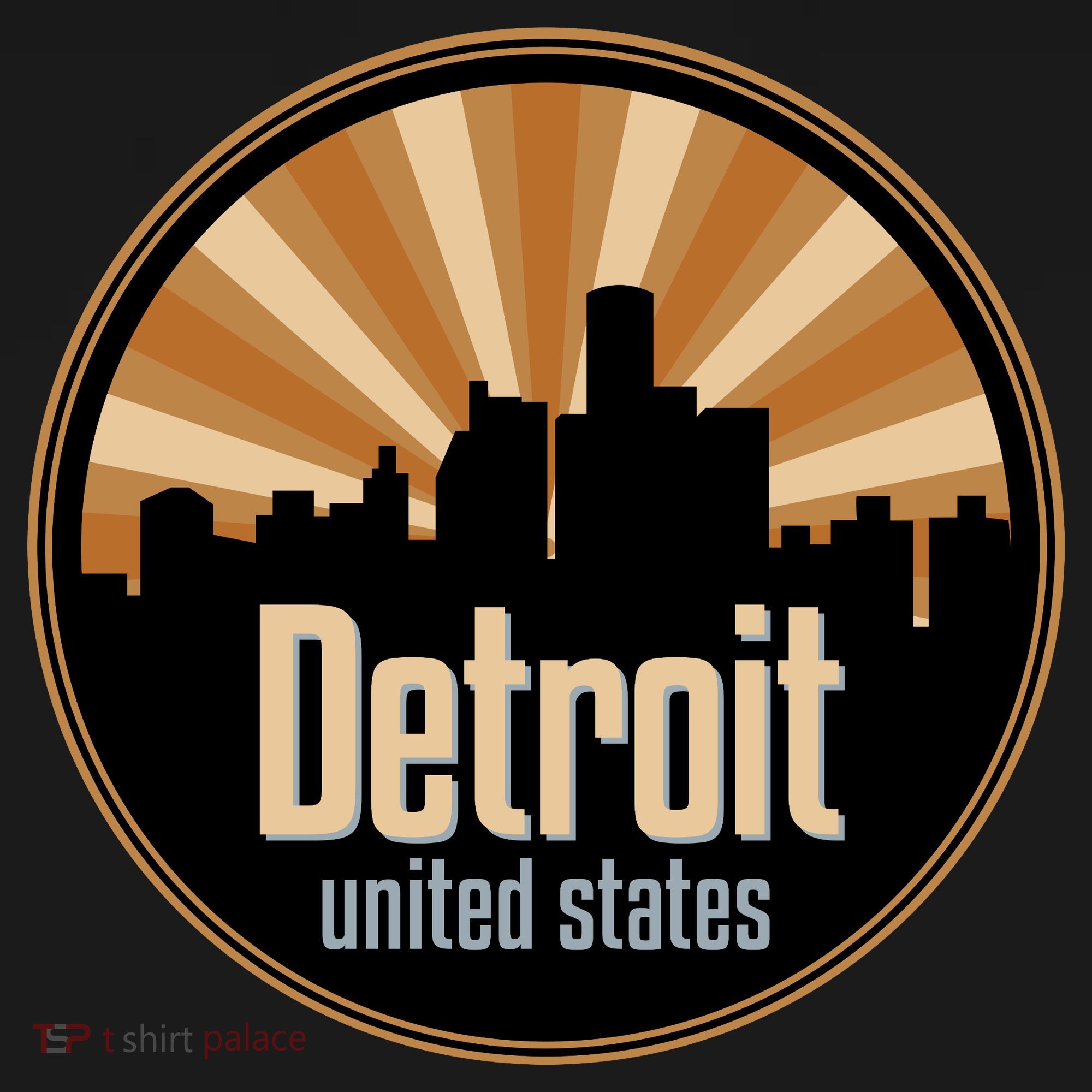 Detroit Record Label Skyline Symbol Toddler Hoodie