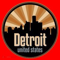 Detroit Record Label Skyline Symbol Santa Hat thumb 1