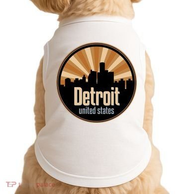 Detroit Record Label Skyline Symbol Doggie Tank