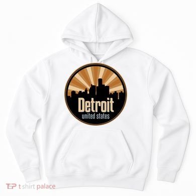 Detroit Record Label Skyline Symbol Hoodie