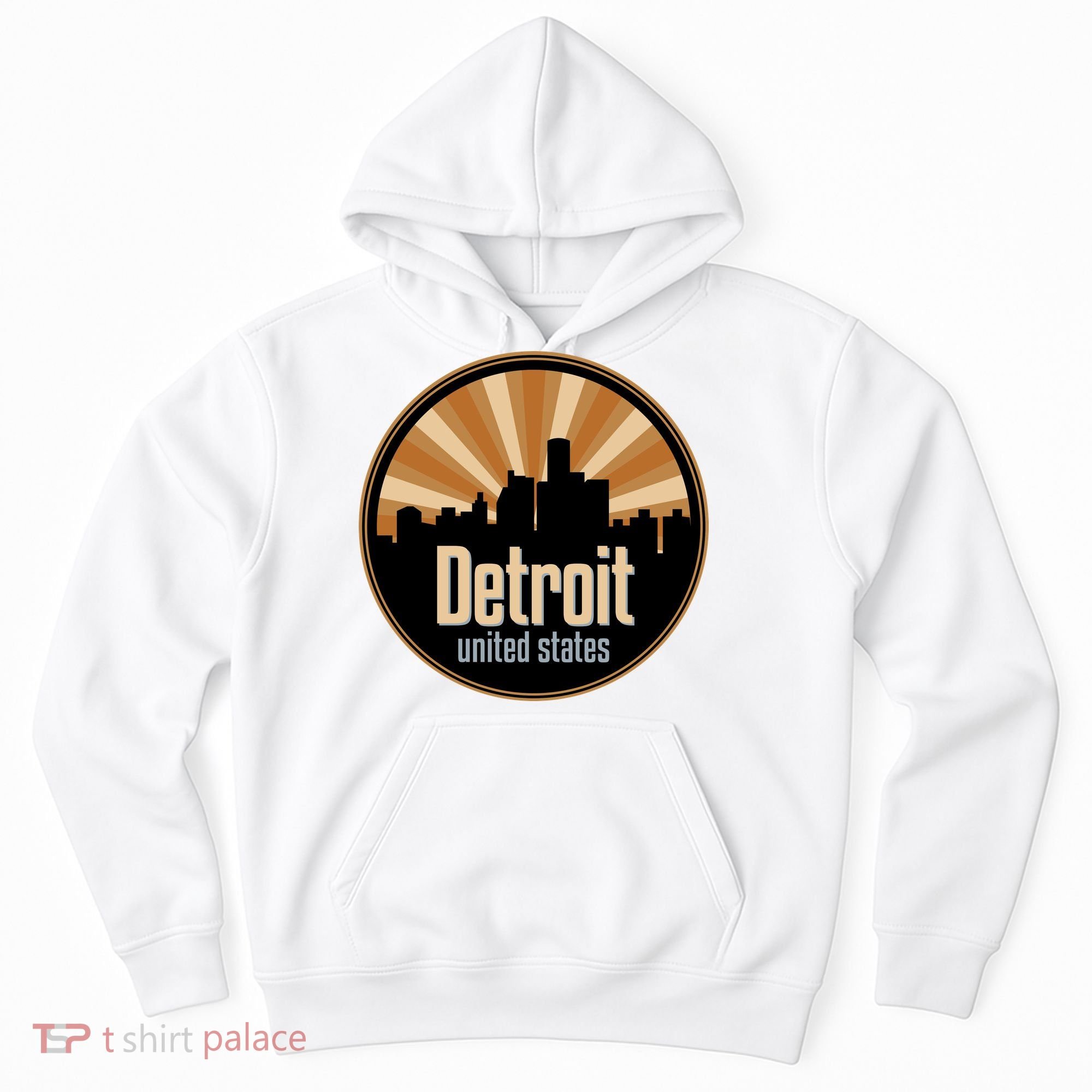 Detroit Record Label Skyline Symbol Hoodie