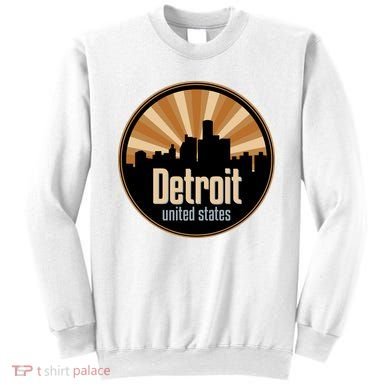 Detroit Record Label Skyline Symbol Sweatshirt