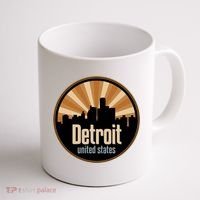 Detroit Record Label Skyline Symbol Coffee Mug thumb 1