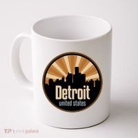Detroit Record Label Skyline Symbol Coffee Mug thumb 0