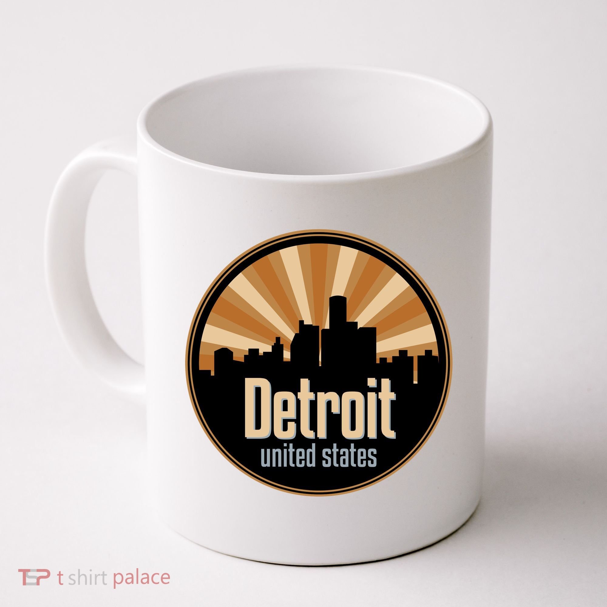 Detroit Record Label Skyline Symbol Coffee Mug