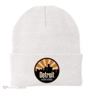 Detroit Record Label Skyline Symbol Beanie